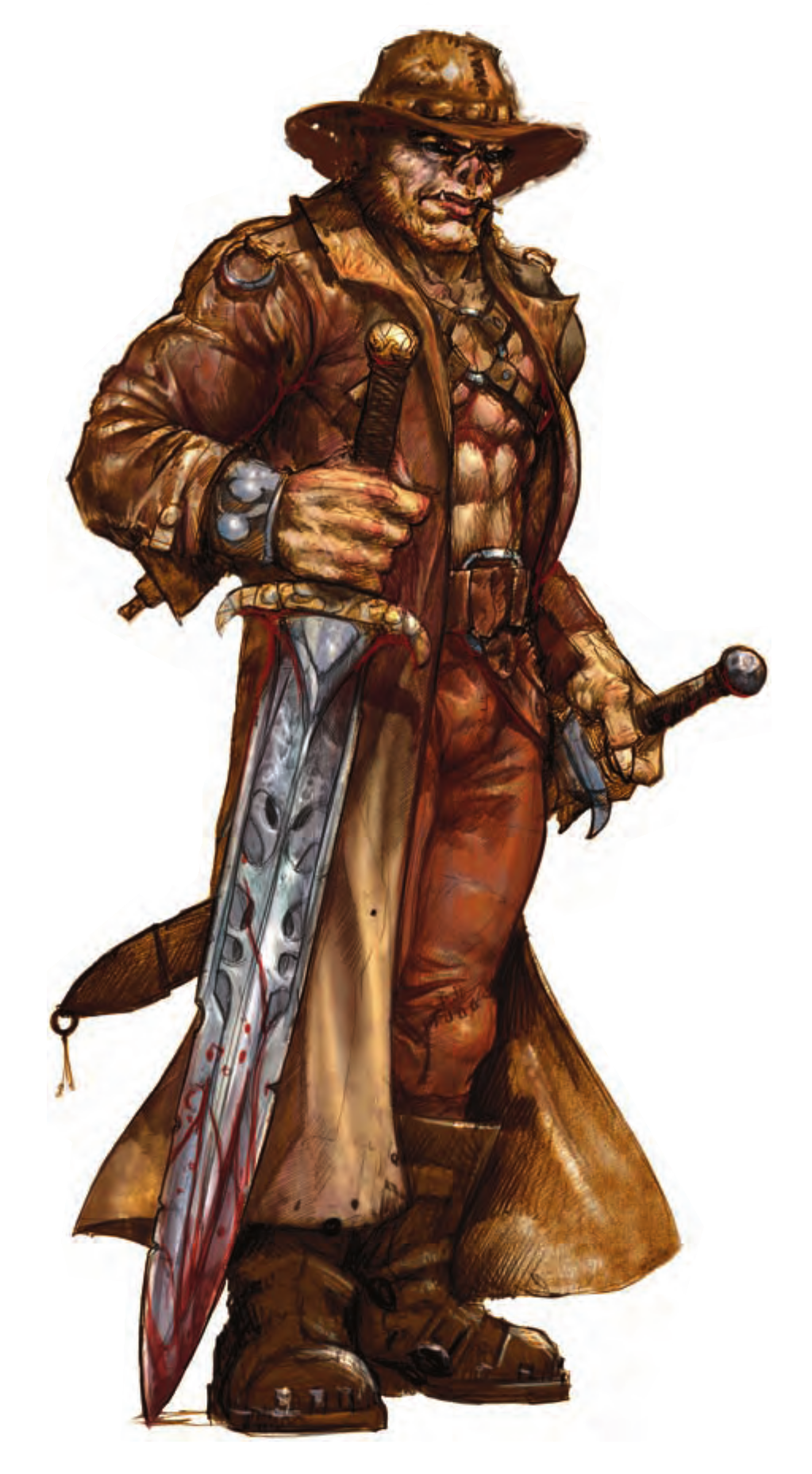 A Half-orc regulator who's ready for anything